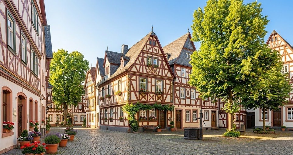 Charmanter historischer Stadtkern,Eindruck der Region